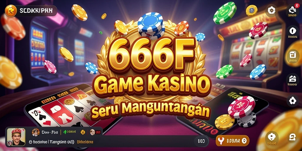 Tampilan seru permainan Kasino di 666F.