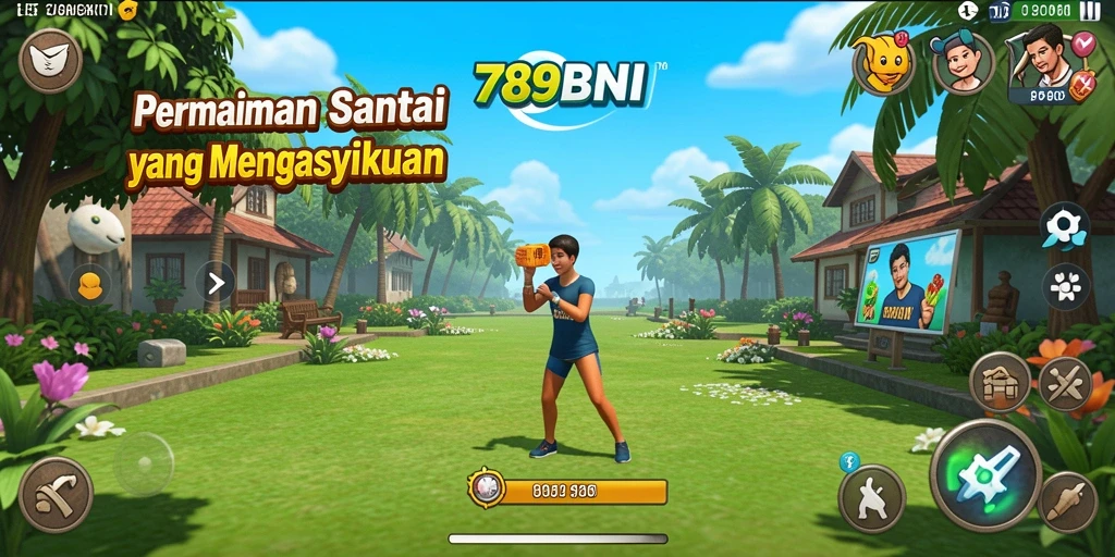 Tampilan gameplay 789BNI yang menghibur dan sederhana.