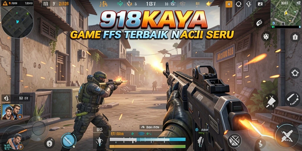 Gameplay mendebarkan di <strong>918KAYA</strong> dengan aksi tembak-menembak intens.
