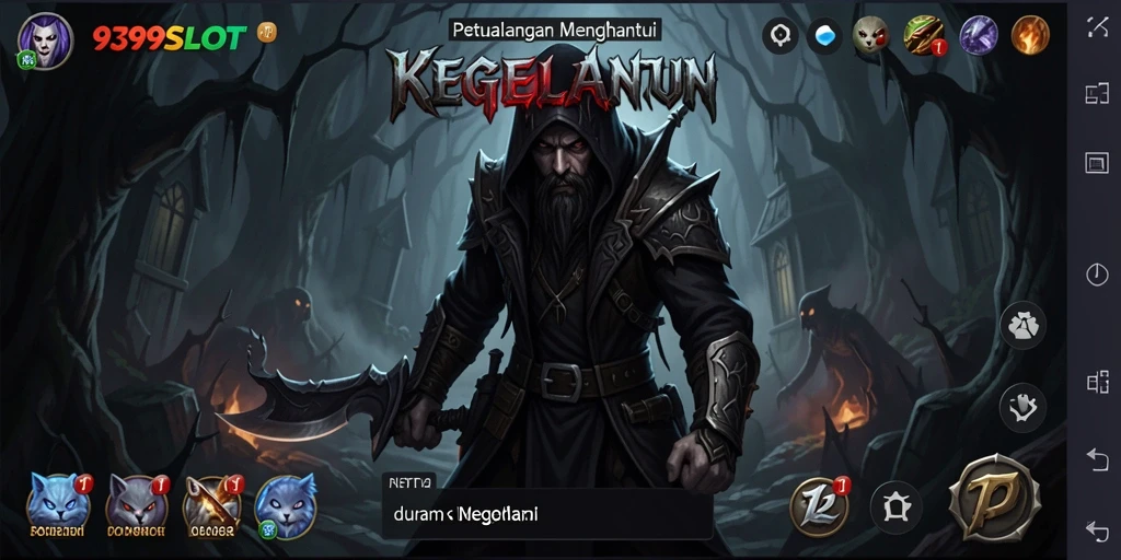 Menampilkan gameplay mencekam dalam suasana horor yang mendalam.
