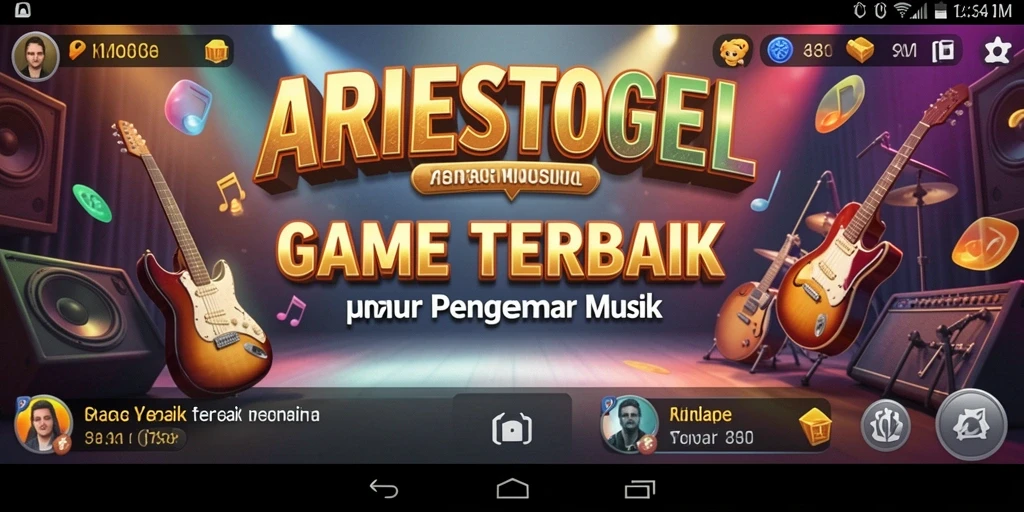 Screenshot ARIESTOGEL menampilkan gameplay musik yang seru dan interaktif.