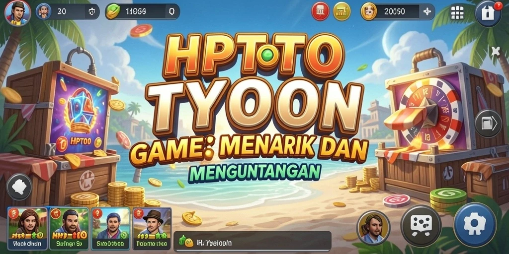 Screenshot utama HPTOTO menampilkan dinamika gameplay Tycoon yang menarik.