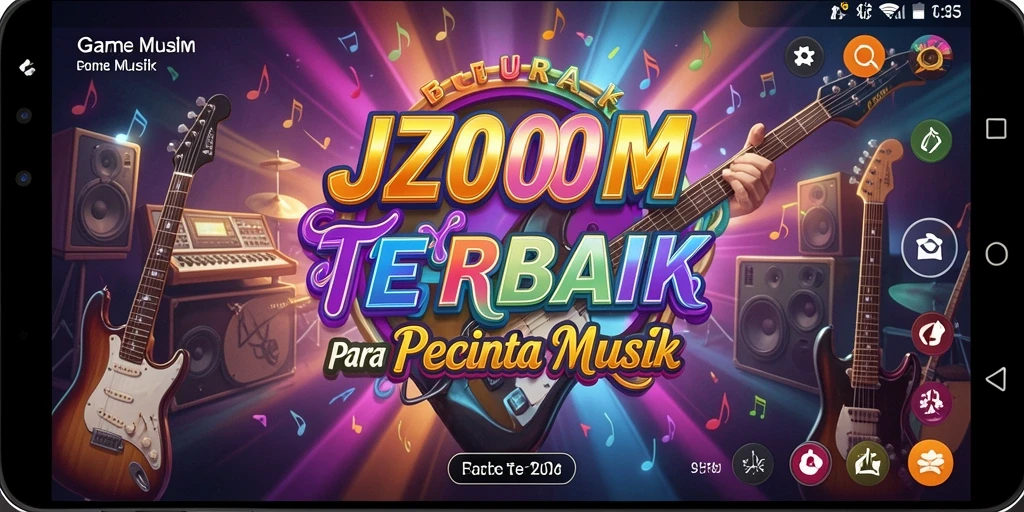 Tampilan menarik dari gameplay dalam J200M yang penuh warna.