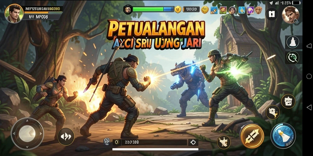 Tampilan aksi seru dan gameplay dinamis MPO08.