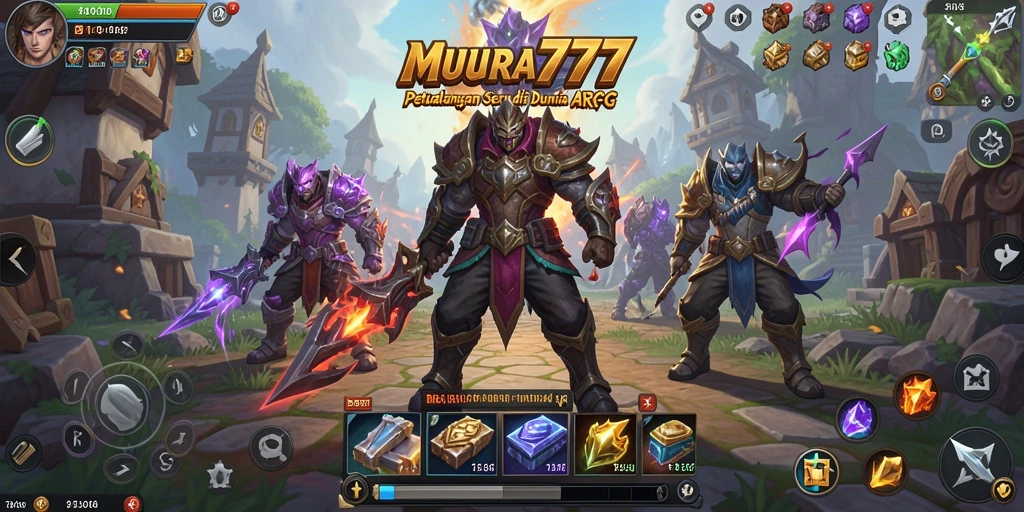 Tampilan gameplay epik MUARA777 dalam petualangan ARPG.