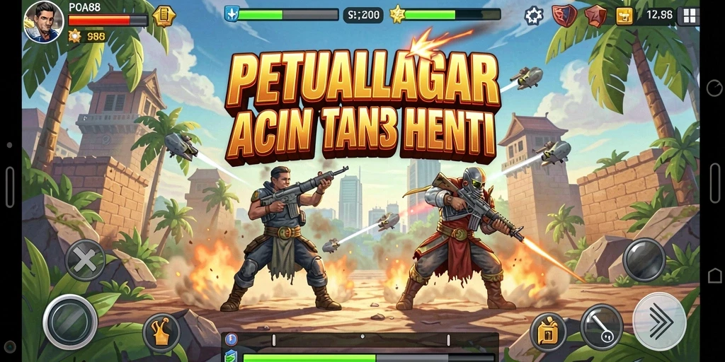 Screenshot gameplay POA88 yang menampilkan aksi penuh adrenalin.