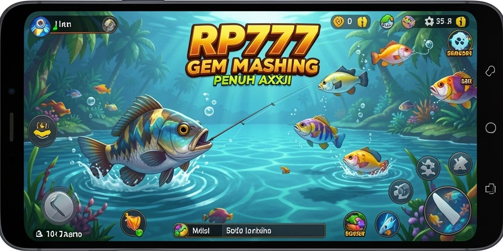 Tangkapan ikan besar dalam gameplay RP777 yang mendebarkan.