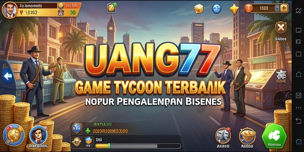 Screenshot UANG77 yang menunjukkan gameplay Tycoon yang menarik.