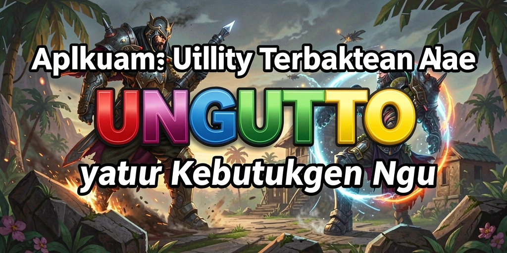 Tampilan antarmuka yang sederhana dari aplikasi UNGUTOTO.